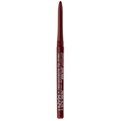 NYX Retractable Huultenrajauskynä - Dark Red