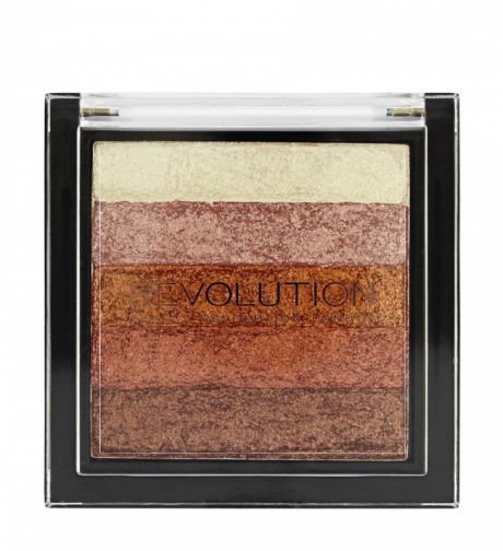 Makeup Revolution Vivid Shimmer Brick Highlighter - Rose Gold