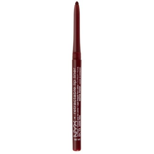 NYX Retractable Huultenrajauskynä - Dark Red