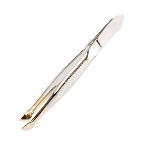 CS Beauty Gold Tip Slant Tweezer